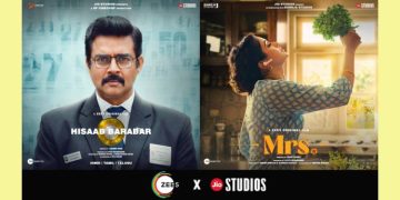 ZEE5 and Jio Studios collaborate to stream blockbuster Films Hisaab Barabar and Mrs. on OTT