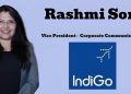 Rashmi Soni named Vice President – Corporate Communications at IndiGo